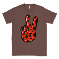 Chestnut Ladybug Peace Sign Classic Tee - Jasminsmagicworld