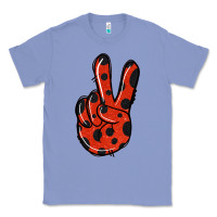 Colony Blue Ladybug Peace Sign Classic Tee - Jasminsmagicworld