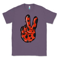 Lavender Ladybug Peace Sign Classic Tee - Jasminsmagicworld