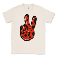 Natural Ladybug Peace Sign Classic Tee - Jasminsmagicworld