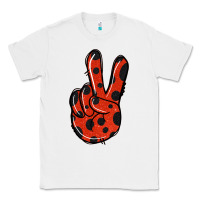 White Ladybug Peace Sign Classic Tee - Jasminsmagicworld