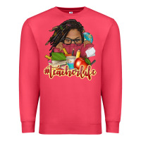 Cardinal afro woman teacher life Premium Sweatshirt - NancyCooperArtShop