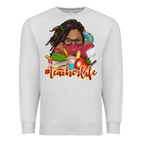 Dove Grey afro woman teacher life Premium Sweatshirt - NancyCooperArtShop