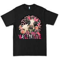 Black be my valentine holstein cow valentine's day Premium Tee - FaDigitalArtStudio