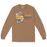 Toasted Coconut it's a good day to read a book Long Sleeve Tee - MaliasSmallBusiness