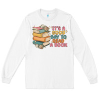 White it's a good day to read a book Long Sleeve Tee - MaliasSmallBusiness