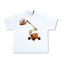 White Boom Lift Urban Heavy Tee - LillyAllenDesigns