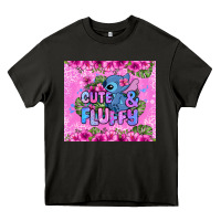 Asphalt cute and fluffy stitch Heavy Core Tee - Zillion Design Studio