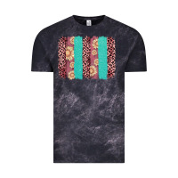 Cloud Black valentine's day floral leopard brushstroke Vintage Tee - AdoDesignShop