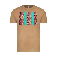 Vintage Camel valentine's day floral leopard brushstroke Vintage Tee - AdoDesignShop