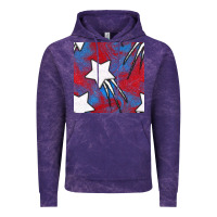 Cloud Purple Glitter 4th Of July Seamless Pattern Vintage Hoodie - BundleAndBundleShop