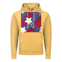 Vintage Mustard Glitter 4th Of July Seamless Pattern Vintage Hoodie - BundleAndBundleShop