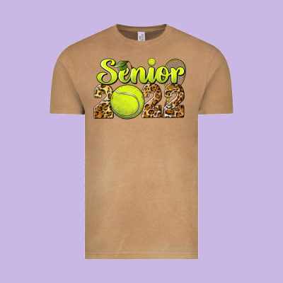 Tennis Senior 2022 Vintage Tee Designed By Barkaloodesign