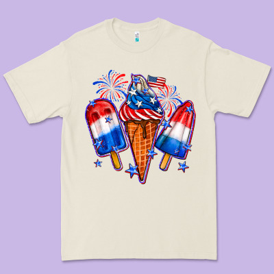 4th Of July Ice Creams Premium Tee Designed By Neo Western