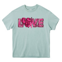Arona Breast Cancer Love Heavy Core Tee - texasbilliewilder