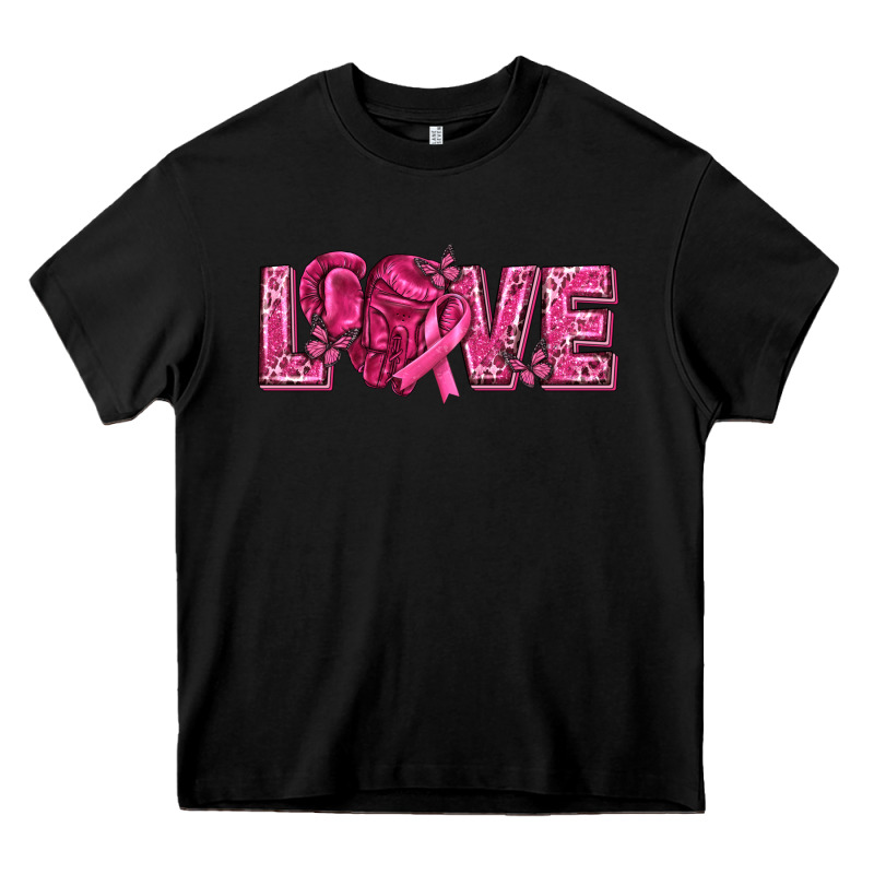 Breast Cancer Love Heavy Core Tee by texasbilliewilder | Teevron