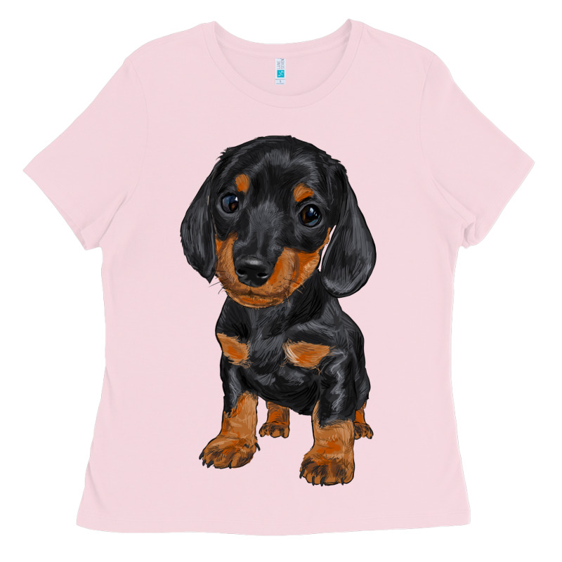 Dachshund Puppy Ladies Tee by RanaPortraitStore | Teevron