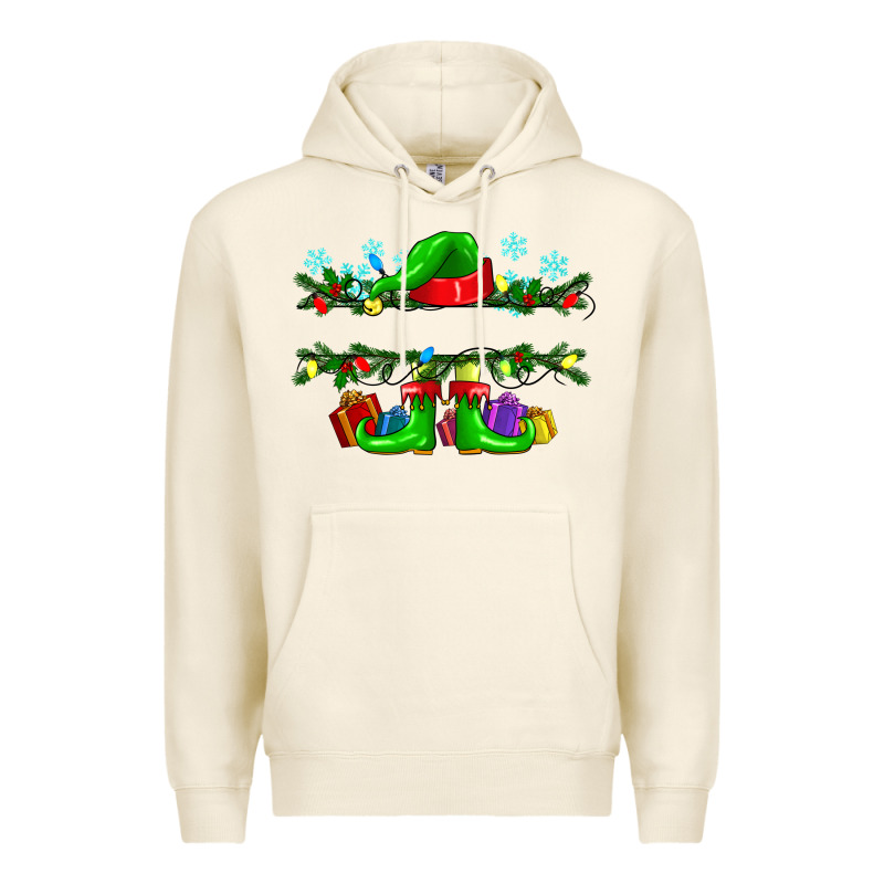 Custom Name Christmas Elf Premium Hoodie by texasbilliewilder | Teevron