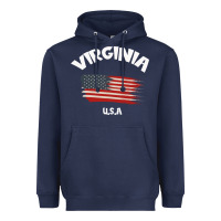Navy VIRGINIA U.S.A Heavyweight Hoodie - Bettercallsaul