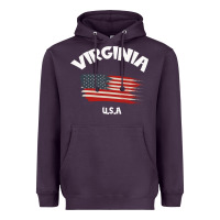 Plum VIRGINIA U.S.A Heavyweight Hoodie - Bettercallsaul