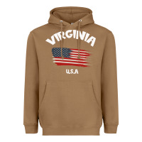 Toasted Coconut VIRGINIA U.S.A Heavyweight Hoodie - Bettercallsaul