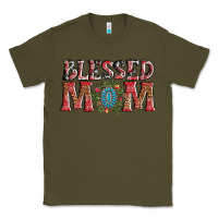 Army Green blessed mom christmas Classic Tee - AdoDesignShop