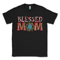 Black blessed mom christmas Classic Tee - AdoDesignShop