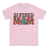 Bubblegum Pink blessed mom christmas Classic Tee - AdoDesignShop