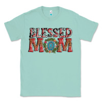 Seafoam blessed mom christmas Classic Tee - AdoDesignShop