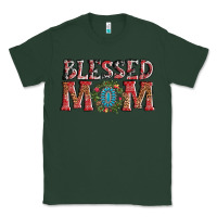 Sports Green blessed mom christmas Classic Tee - AdoDesignShop
