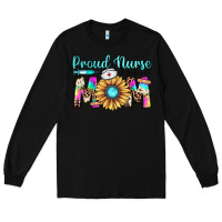 Black proud nurse mom Long Sleeve Tee - JahusDesignShop