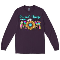 Plum proud nurse mom Long Sleeve Tee - JahusDesignShop