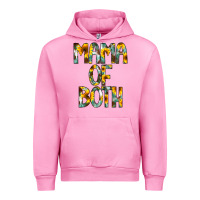 Fuchsia Pink Mama of Both Urban Hoodie - CowCowDesign