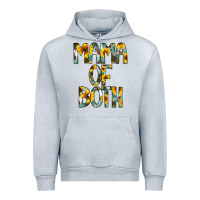 Heather Grey Mama of Both Urban Hoodie - CowCowDesign