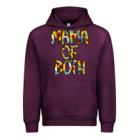 Mauve Wine Mama of Both Urban Hoodie - CowCowDesign