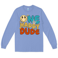Colony Blue one happy dude Long Sleeve Tee - MaliasSmallBusiness