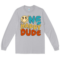 Moon Dust one happy dude Long Sleeve Tee - MaliasSmallBusiness