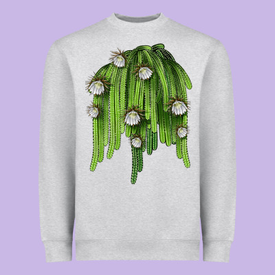 Selenicereus Cactus Heavyweight Sweatshirt Designed By Lillyallendesigns