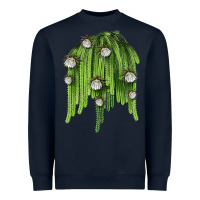 Navy Selenicereus Cactus Heavyweight Sweatshirt - LillyAllenDesigns