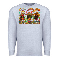 Heather Grey fiesta with my gnomigos Premium Sweatshirt - texasbilliewilder
