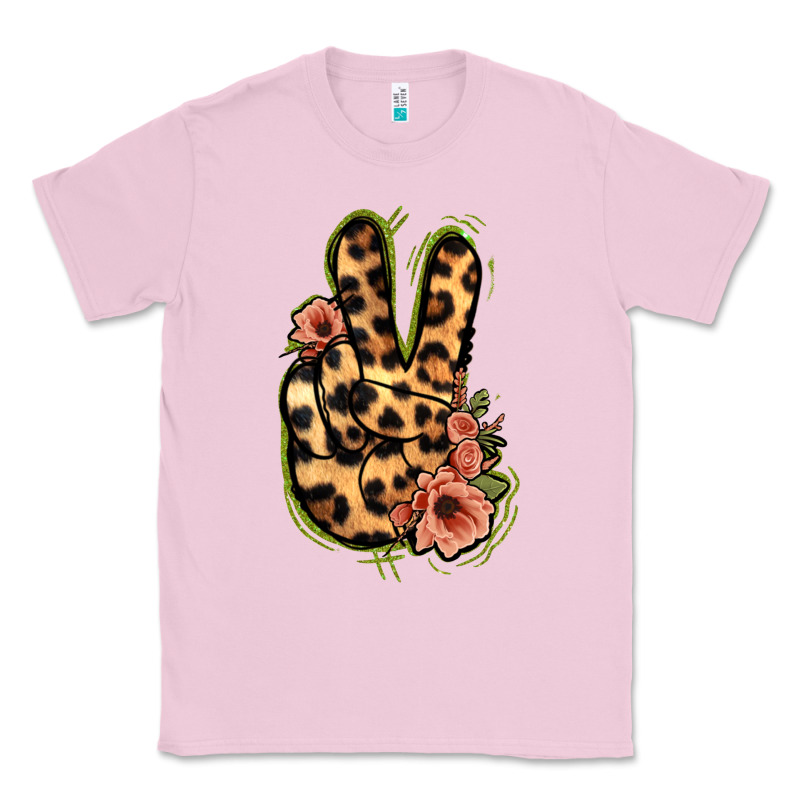 Leopard Floral Peace Sign Classic Tee by Jasminsmagicworld | Teevron
