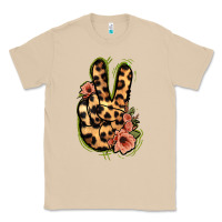 Mushroom Leopard Floral Peace Sign Classic Tee - Jasminsmagicworld