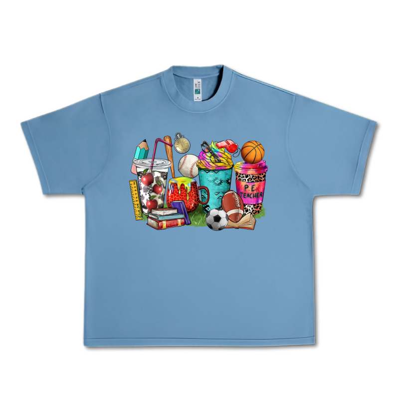 P.e. Teacher Coffee Cups Urban Heavy Tee by NancyCooperArtShop | Teevron