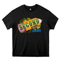 Black second grade dude Heavy Core Tee - RanaPortraitStore