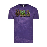Cloud Purple Peace Love Baby Gorilla Vintage Tee - LillyAllenDesigns