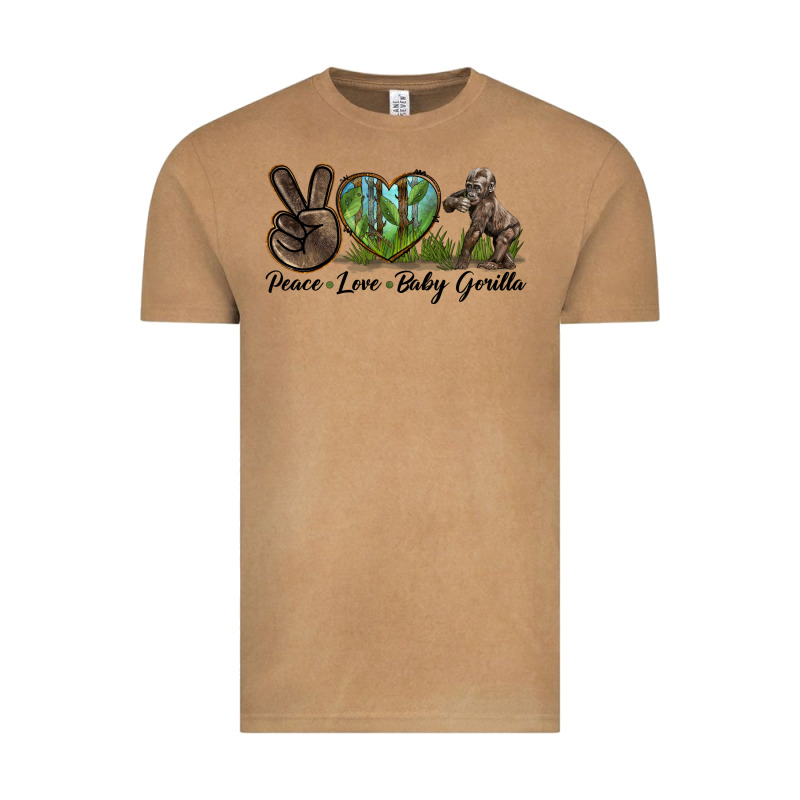 Peace Love Baby Gorilla Vintage Tee by LillyAllenDesigns | Teevron