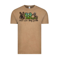 Vintage Coffee Peace Love Baby Gorilla Vintage Tee - LillyAllenDesigns