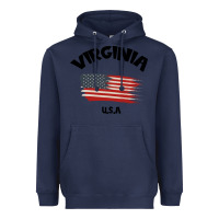 Navy VIRGINIA U.S.A Heavyweight Hoodie - Bettercallsaul