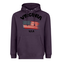 Plum VIRGINIA U.S.A Heavyweight Hoodie - Bettercallsaul