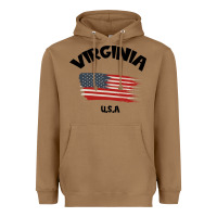 Toasted Coconut VIRGINIA U.S.A Heavyweight Hoodie - Bettercallsaul